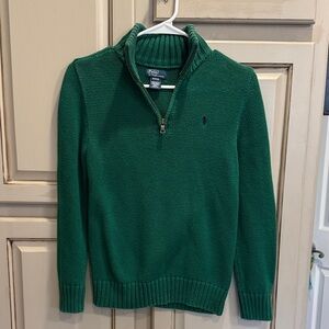 Green boys polo Sweater